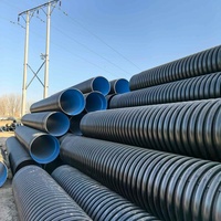 Tuyau flexible en PEHD ondulé pour conduite électrique, gaine de câble souterraine, canalisation d'évacuation des eaux usées