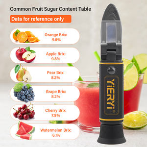 Nouveau réfractomètre Brix portable 0-32% hydromètre Brix & SG à double échelle, pour le brassage de fruits, légumes, jus, confiture, vin et bière - Product Image 2