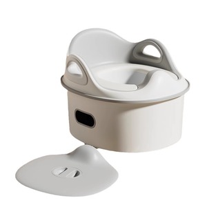 Asiento de inodoro para bebés, niños y niñas, 3 en 1, inodoro de entrenamiento con tapa y reposapiés, material PP - Product Image 1