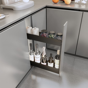 Modern 150 Mm Soft-Close Slide Sliding Cabinet Organizer Kitchen Storage Metal Plate Side <b>Basket</b> Save Space for In-Cabinet Kitch - Product Image 2
