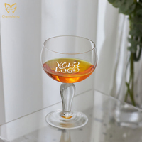 Authentique Rochefort Verre Haut Pied Chope à Bière Bar Restaurant Fête Verre Trempé Verres à Bière Belge 330Ml