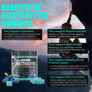 Gommes multi-vitamines électrolytiques OEM en vente chaude avec <span class=keywords><strong>calcium</strong></span>, magnésium, soutien de la santé, approvisionnement en énergie musculaire, suppléments sportifs - Product Image 4