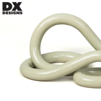 Support de livre en résine DX Designs, design moderne, support décoratif pour tablette, pour bureau et décoration intérieure, organisateur sculptural multifonctionnel