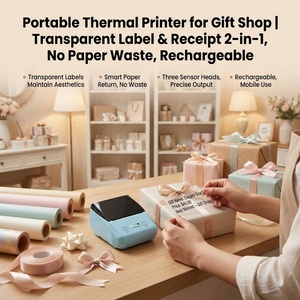 Mini Stampante Portatile per Etichette e Codici a Barre, Macchina POS per Stampa di Badge per Dipendenti, Promemoria e <span class=keywords><strong>Foto</strong></span> con Tecnologia Termica Diretta - Product Image 1