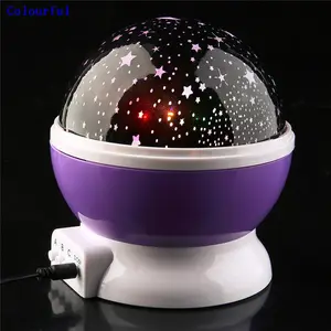 USB Universale di Rotazione del <span class=keywords><strong>Cielo</strong></span> della Stella 3D Proiettore di Luce di Notte Lampada USB Ha Condotto La Luce - Product Image 1