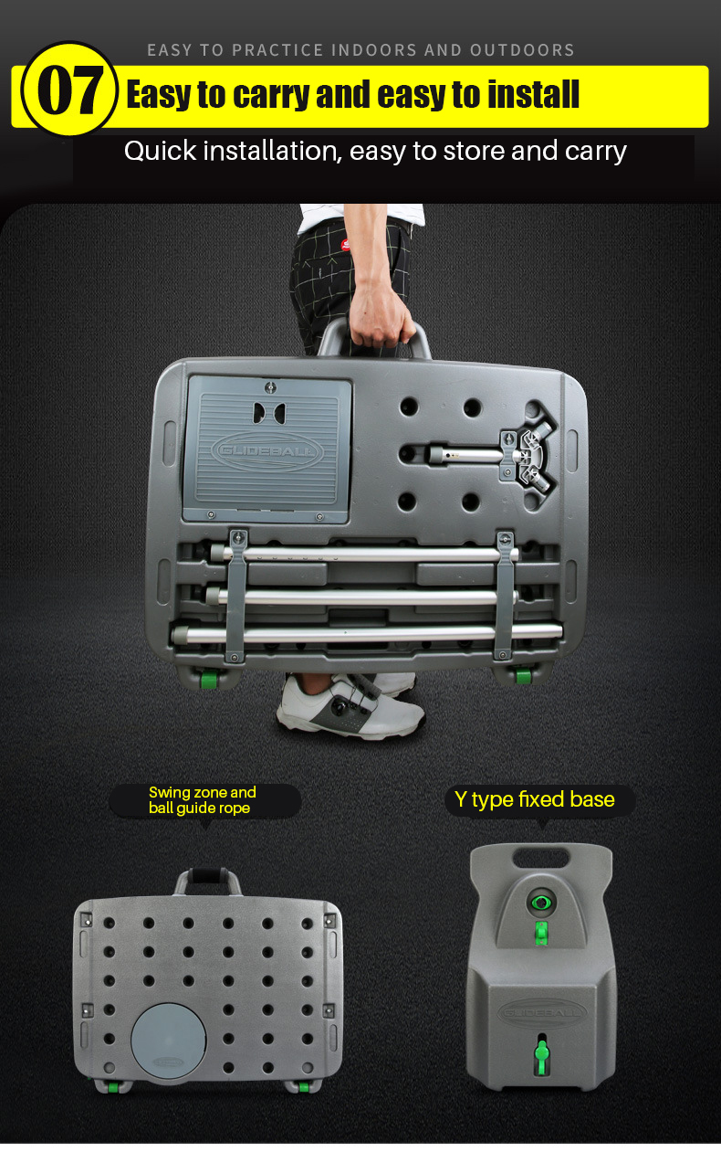 PGM HL003 Factory Price Patent Portable Ball Automatically Returns Golf Swing Trainer/Indoor Mini Golf