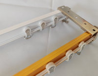 Rail de rideau flexible OEM ODM Ods pour le bureau à domicile et l'hôpital utilisent le cadre de fenêtre en aluminium