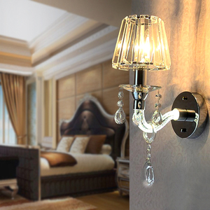 europeo Moderno casa coperta doppio <span class=keywords><strong>braccio</strong></span> tonalità del metallo di cristallo ha condotto la lampada <span class=keywords><strong>da</strong></span> <span class=keywords><strong>parete</strong></span> - Product Image 3