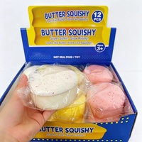Jouet Squishy Super Doux en Forme de Pain, Ultra-Élastique en PU, Anti-Stress, Jouet Sensoriel pour Jeu Alimentaire Réaliste