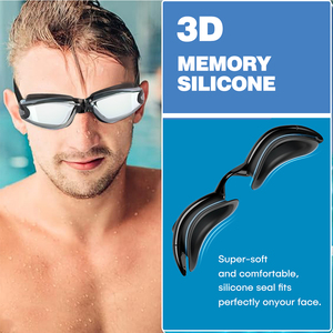Correa Noche Visión clara Mejor al aire libre Impermeable Lente espejada Prescripción Ver Competencia Gafas de natación - Product Image 6
