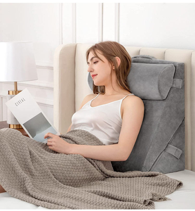 ชุดหมอนทรงสามเหลี่ยม3ชิ้นสำหรับหลังการผ่าตัดหลังการผ่าตัดหมอนโฟมสามเหลี่ยมแบบปรับได้หลังการผ่าตัดขาและเข่า - Product Image 1