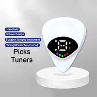 Accordeur de guitare et ukulélé 2-en-1 Multi-Fonction Douze Tempérament Égal Outil de Réglage Instruments à Cordes Pièces Accessoires