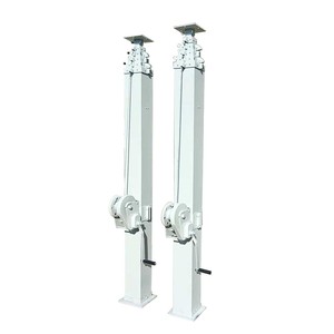 Torre Telescopica Manuale in Alluminio Bianco da 8m, 10m, 12m, 15m, 18m per Telecomunicazioni, con Carico Utile 5-80kg, 6-8 Sezioni, Albero a Manovella - Product Image 1