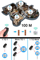 433 MhZ RF 1CH 3 CH controles remotos or433Mhz interruptor de Control remoto inalámbrico Universal DC12V 1CH módulo receptor de relé
