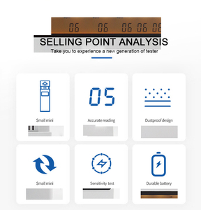 เครื่องวัดแอลกอฮอล์แบบพกพาสำหรับงานก่อสร้างถนนและจราจร รุ่น OEM ODM พร้อมจอแสดงผลดิจิตอล - Product Image 3
