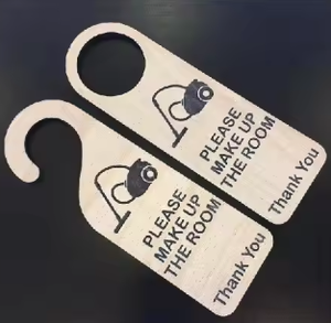 Panneau <span class=keywords><strong>de</strong></span> suspension <span class=keywords><strong>de</strong></span> porte en liège naturel écologique personnalisé Ne pas déranger <span class=keywords><strong>Plaque</strong></span> pour la maison Hôtel Maison Resort Flyer Board - Product Image 4