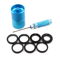 Perforateur de moyeu en alliage d'aluminium pour roues de voiture MINI 4WD, bleu et rouge, YF MJ Guangdong Chine, 14 ans et plus