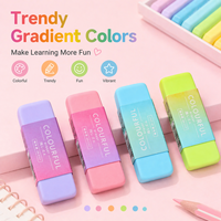 Gomme stationnaire élastique en caoutchouc personnalisée à bord incliné avec crayon à logo pour enfants