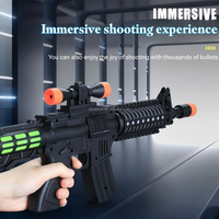 Simulación de juguete de máquina de luz para niños M416 metralleta modelo de pistola de juguete intermitente eléctrica con sonido y luz