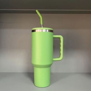 Insulated <b>Travel</b> Car H3.0 <b>Handle</b> Tumbler 40oz <b>Mug</b> Lid Straw Anti-Slip OEM ODM Custom Logo - Product Image 1