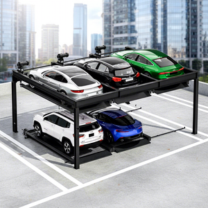 4 पोस्ट स्मार्ट वर्टिकल कार्पोर्ट पार्किंग प्लेटफॉर्म मल्टीलेवल सेमी स्वचालित लिफ्ट-स्लाइड पहेली सिस्टम कुशल पार्किंग उपकरण - Product Image 1