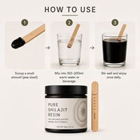 Pommade OEM ODM 50g, complément naturel multi-minéraux, résine de Shilajit pure de l'Himalaya pour le système immunitaire et l'énergie des adultes