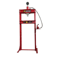 Presse hydraulique d'atelier de 20 tonnes avec pompe manuelle pour grue automobile