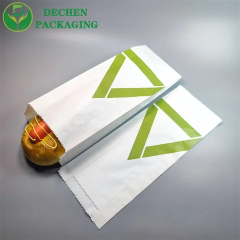 Bolsa de comida caliente bolsa de papel Kraft bolsa de comida rápida para llevar bolsa de comida para llevar biodegradable