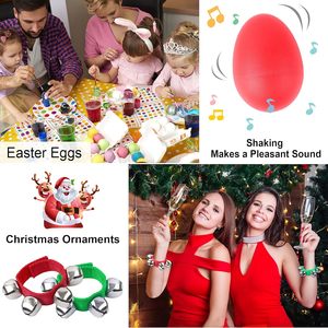 24 instrumentos musicales de coctelera para regalo de niños, 12 coctelera de huevos y 12 cascabeles de muñeca para Navidad - Product Image 6