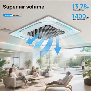 Unidad <span class=keywords><strong>de</strong></span> Ventiloconvector <span class=keywords><strong>de</strong></span> Techo <span class=keywords><strong>de</strong></span> 8 Vías, Refrigerada por Agua, para Interiores, para Locales Comerciales, Oficinas y Gimnasios - Product Image 3