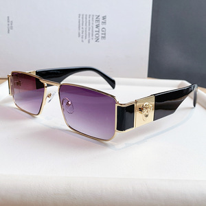 <b>Sunglasses</b> <b>Square</b> Metal Frame Polarized UV400 Unisex Fashion Sun Protection Adult - Product Image 3