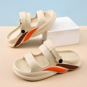 Sandalias de Plataforma para Mujer, Punta Abierta, Suela de EVA, Transpirables, para Verano, Antideslizantes, Diseño de Una Sola Tira - Product Image 1