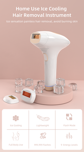 Épilateur électrique IPL à refroidissement par glace pour le visage et le corps, appareil indolore à usage domestique, fonctionnement en anglais, pour femmes, usage domestique, garantie 1 an - Product Image 6