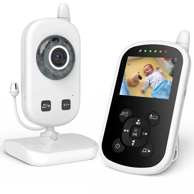 2.4G Wireless Video Baby Monitor with Screen Two-way Audio Smart Cheap Baby Monitoring Camera Night Vision