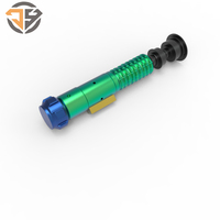 Pièces d'usinage CNC jouet sabre laser poignée en alliage d'aluminium anodisé Micro usinage CNC pièce tournante