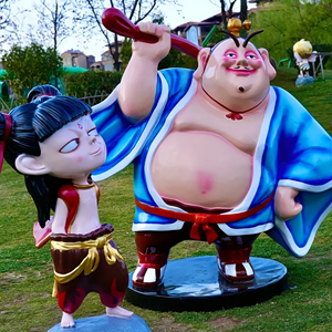 Estatua de Fibra de Vidrio Personalizada de Taiyi, la Famosa Mascota de Dibujos Animados Chinos, Ideal para Fotomatones en Centros Comerciales y Zonas de Tráfico - Product Image 2