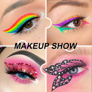 Paleta de <span class=keywords><strong>Maquillaje</strong></span> Facial y de Ojos de Doble Uso, Sombra de Ojos con Brillo Perlado No Tóxica y Pintura Corporal para <span class=keywords><strong>Maquillaje</strong></span> Diario y de Escenario - Product Image 3