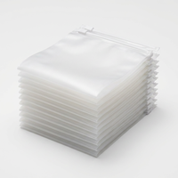 Sac à fermeture éclair en OPP transparent, pochette en plastique personnalisée imprimée pour les articles de toilette, les flacons cosmétiques, l'emballage des produits de salle de bain