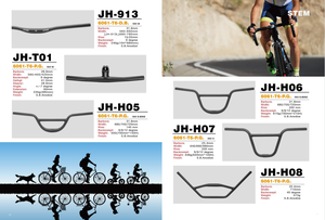 Youshuo JH-701K Usine OEM Logo Personnalisé Alliage d'Aluminium Anodisé Couleur Guidon de Vélo de Montagne et de Route 25.4/31.8x380/440mm 1 - Product Image 5
