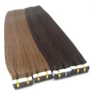 Groothandel Tape Ins Haarverlenging Natuurlijk Uitziend 100% Menselijke Dubbelzijdige Tape In Hair Extensions