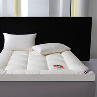 Düz renk ikiz kral yatak Topper yumuşak ve rahat ekstra kalın 100% Polyester kaymaz kalın yatak