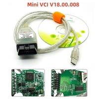 MINI VCI, Software Más Reciente para Toyota J2534 OBD OBD2, Cable de Diagnóstico para Automóviles, Herramienta de Escaneo, Tis Techstream Minivci con FTDI FT232RL