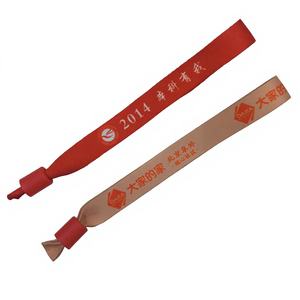 Pulseras de Tela de Poliéster Tejidas Multicolores Baratas con Logotipo Personalizado para Fiestas y Festivales, 20mm/15mm - Product Image 5