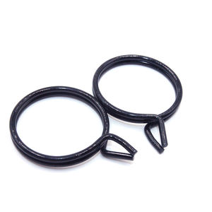 Resorte de torsión de alambre de bobina de acero negro, <span class=keywords><strong>clip</strong></span> de manguera de alambre individual, abrazadera de manguera, precio bajo de fábrica - Product Image 3