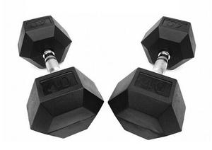 Haltère Hexagonale en <span class=keywords><strong>Caoutchouc</strong></span> - Product Image 2