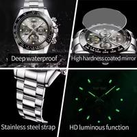 Montre mécanique automatique de luxe pour homme OLEVS 6654, étanche 3 ATM, multifonction avec cadran et bracelet