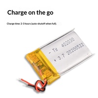 Batteria al Litio Ricaricabile Certificata CE IEC, UN38.3, 402030 Polimero 3.7V 150mAh/200mAh, Lunga Durata per Dispositivi di Bellezza e Cuffie