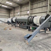 Four de carbonisation à biomasse écoénergétique pour tiges de roseau, 850 kg/heure, avec ventilateur à régulation automatique de l'oxygène