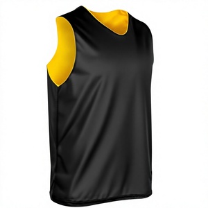 Débardeur en maille bleu clair, col en V, sans manches, respirant, unisexe, jersey adulte, coupe régulière, couleur unie, toutes saisons, vêtements de sport - Product Image 3