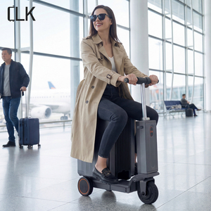 Valise <span class=keywords><strong>scooter</strong></span> électrique 3-en-1 avec batterie externe 2600 mAh, autonomie de 13 km, coque en PC, cadre en aluminium, roues détachables, bagage de voyage - Product Image 1